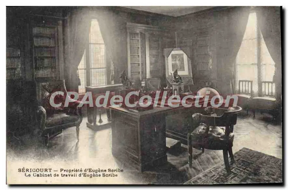 Séricourt — Escritório de Eugène Scribe — CPAdeCollection - Frente