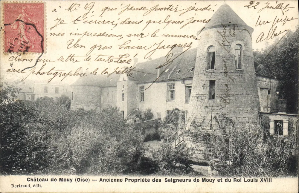 Schloss Mouy (Oise) — Ehemalige Eigentümer: die Herren von Mouy und König Ludwig XVIII — Bertrand, Verlag - Vorderseite
