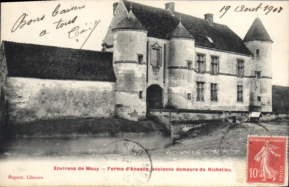 Farm von Ahsacq, ehemalige Residenz von Richelieu — Environs de Mouy — Dupont, Libraire - Vorderseite