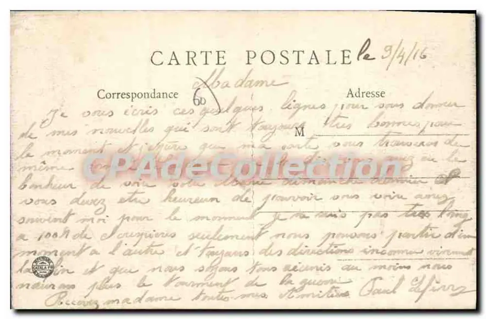 Breteuil (Oise) — O Castelo — Edn. Cartoux-Vimeux, Breteuil - Verso