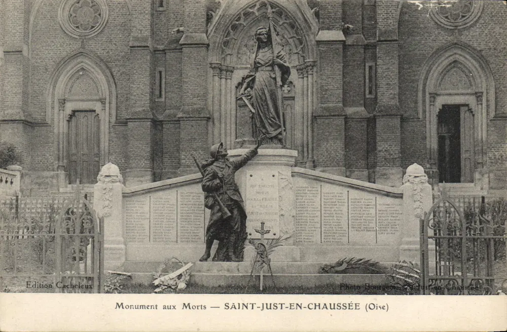 Monumento aos Mortos — SAINT-JUST-EN-CHAUSSETTE (Oise) — Edição Cacheleux - Frente