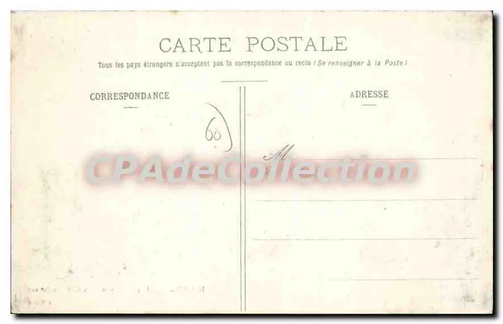 Morlincourt, perto de Noyon — O Castelo (2ª vista) — G. Compiègne, editor-fotográfico, em Noyon - Verso