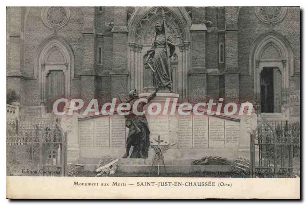 Gedenkstein für die Toten — SAINT-JUST-EN-CHAUSSEE (Oise) — Ausgabe Cachetius - Vorderseite