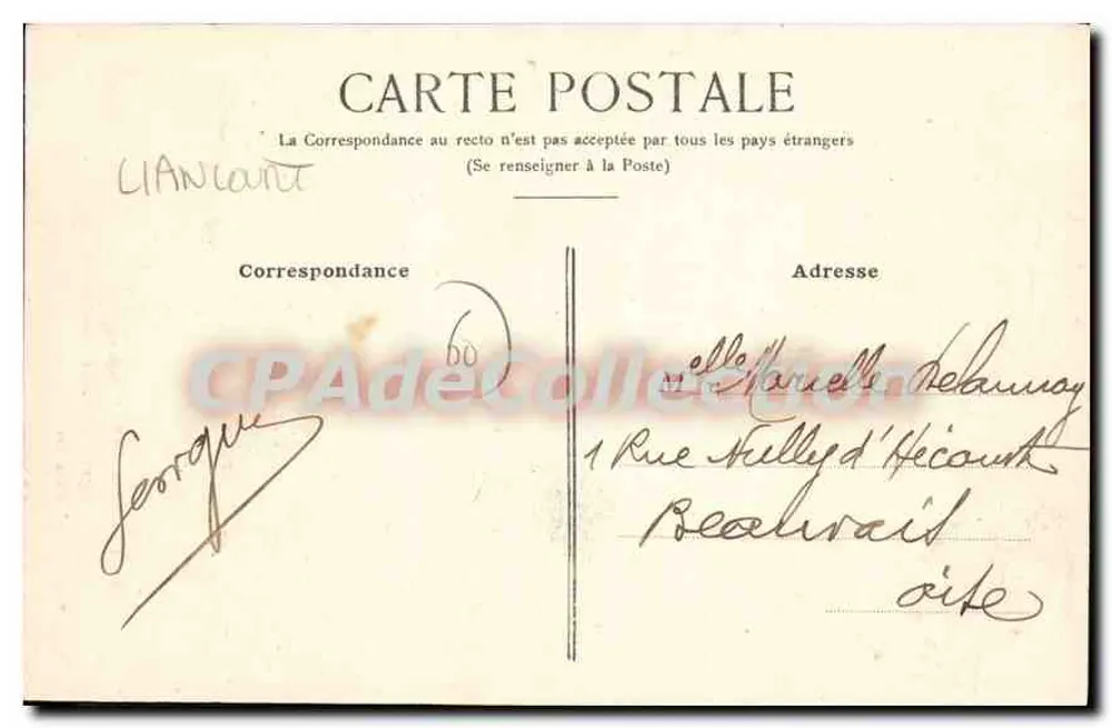 Kirche von Liancourt (Oise) — Kirche der Vallée de France — Verlag: CPAdéCollection - Rückseite
