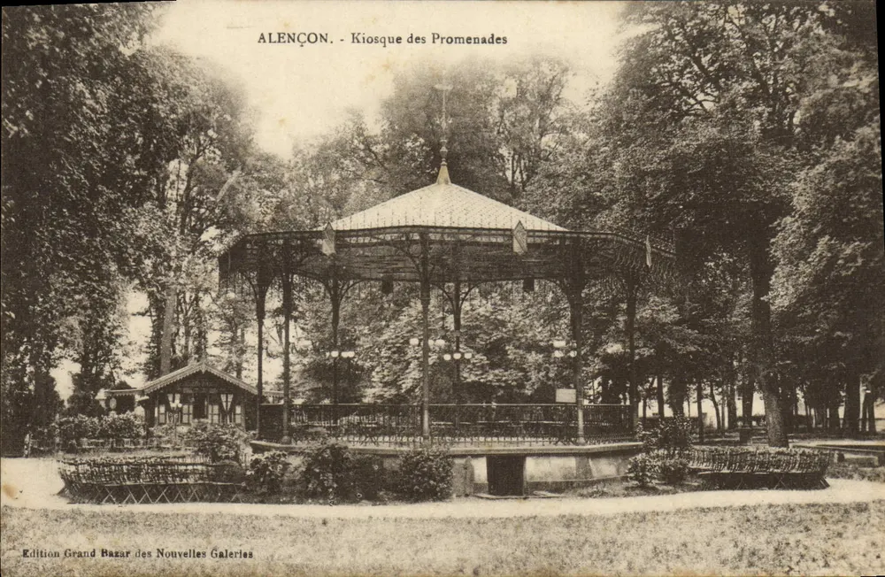 Alençon - Kiosque das Promenades — Edição Grand Bazar das Novas Galerias - Frente