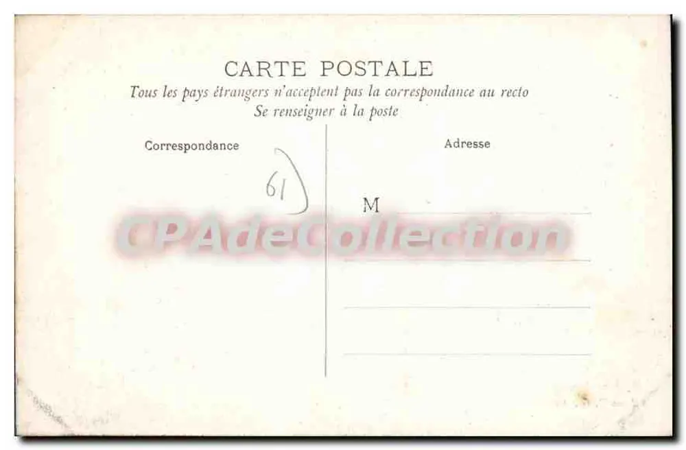 Alençon — Vista sobre a Sarthe — Edição C. G. Alençon, n° 81 - Verso