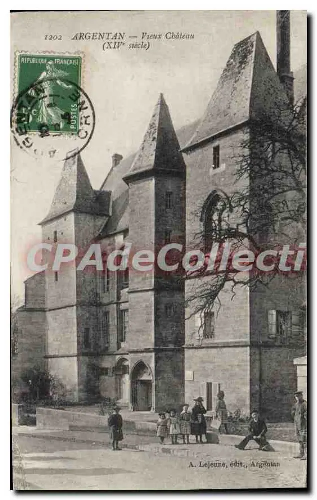 Argentan — Velho Castelo (século XIV) — A. Lejeune, editor, Argentan - Frente