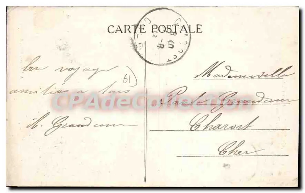 Argentan — Velho Castelo (século XIV) — A. Lejeune, editor, Argentan - Verso