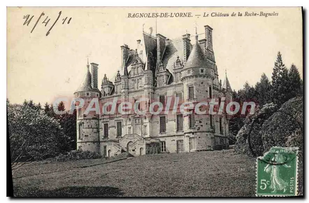 Bagnoles-de-l'Orne — Ansicht des Schlosses Roche-Bagnoles — Antike Ansichtskarte - Vorderseite