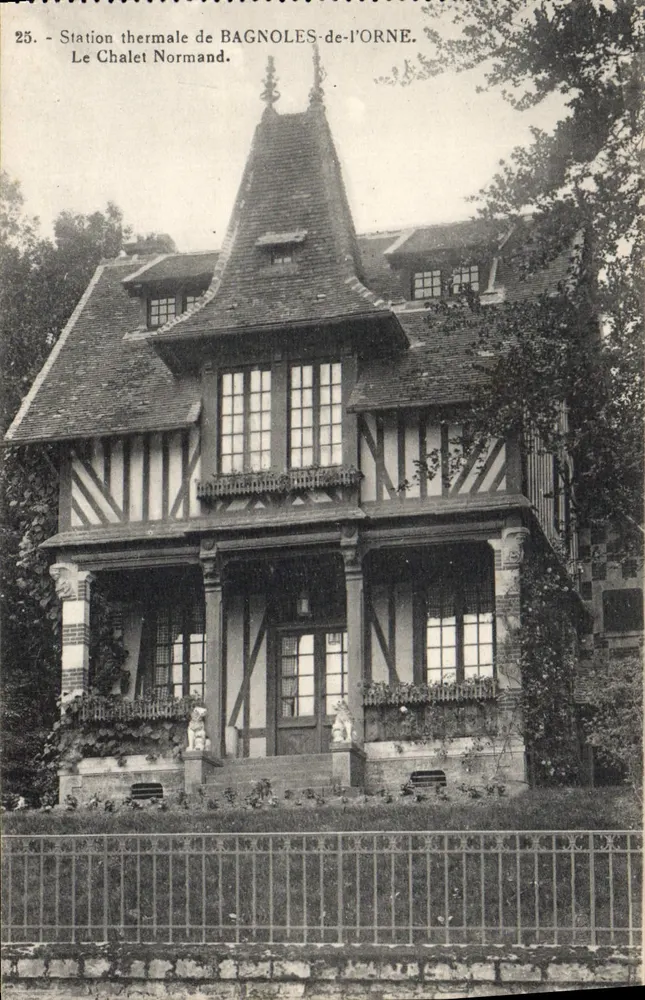 O Chalet — Estação Termal de BAGNOLES-de-l'ORNE — Editor Morin, Bazar de Bagnoles - Frente