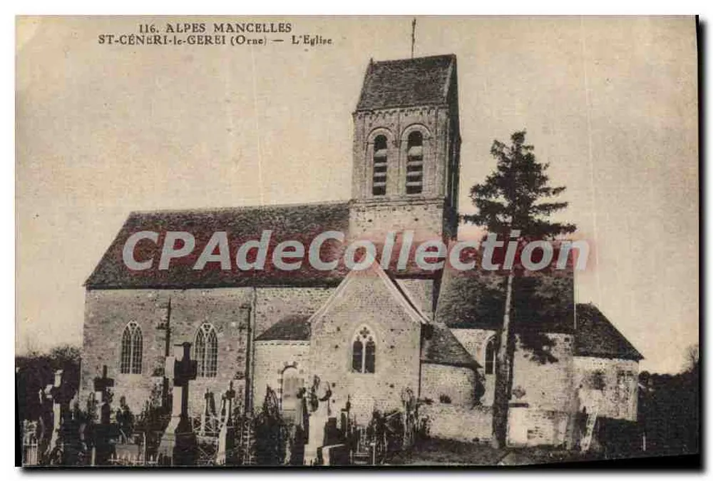 St-Cénéri-le-Gerei (Orne) — A Igreja — J. Combière & Cie - Frente