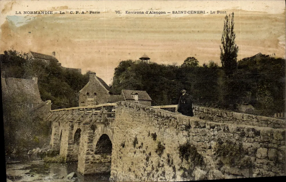 Saint-Céneri — El Puente — Alrededor de Alençon — La C.P.A. París - Anverso