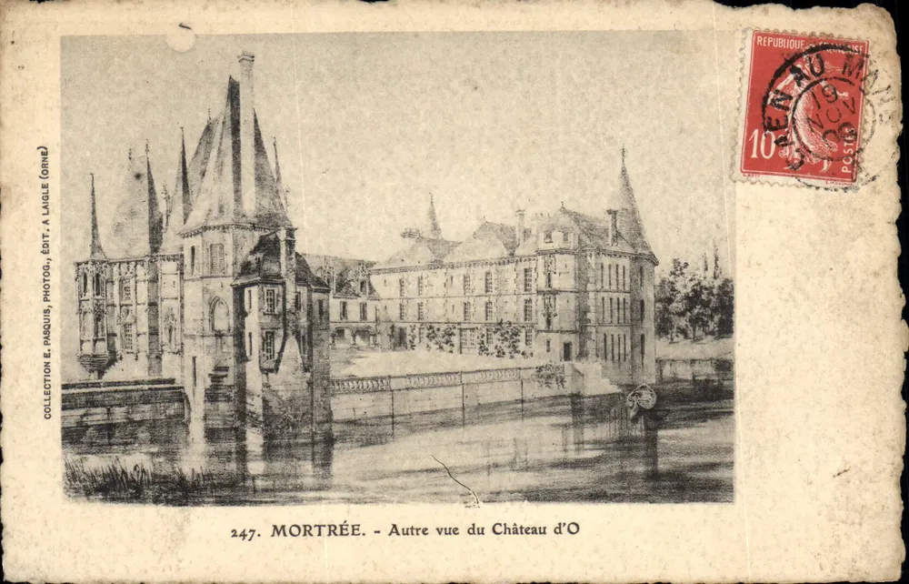 Mortrée - Andere uitzicht op het Kasteel d'O — Collectie E. Pasquis, fotog., Ed. A. Langle (Orne), n°247 - Voorkant