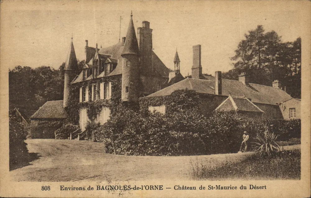 Umgebung von BAGNOLES-de-l'ORNE — Schloss St-Maurice du Désert — n° 808 - Vorderseite