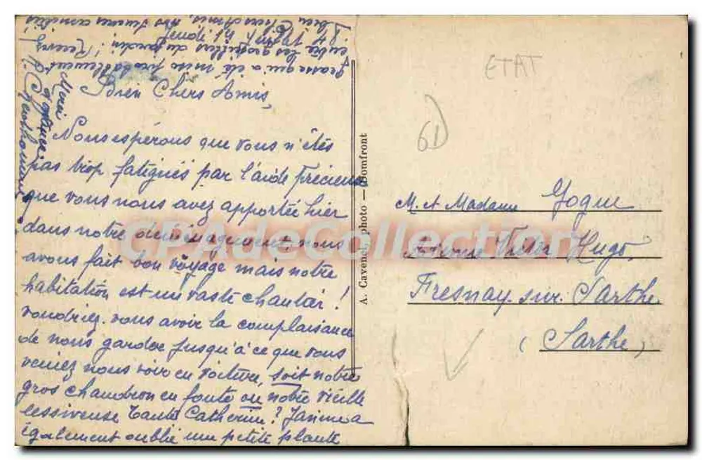 Le Chatellier — O bourg — Editor não identificado, número de série não visível - Verso