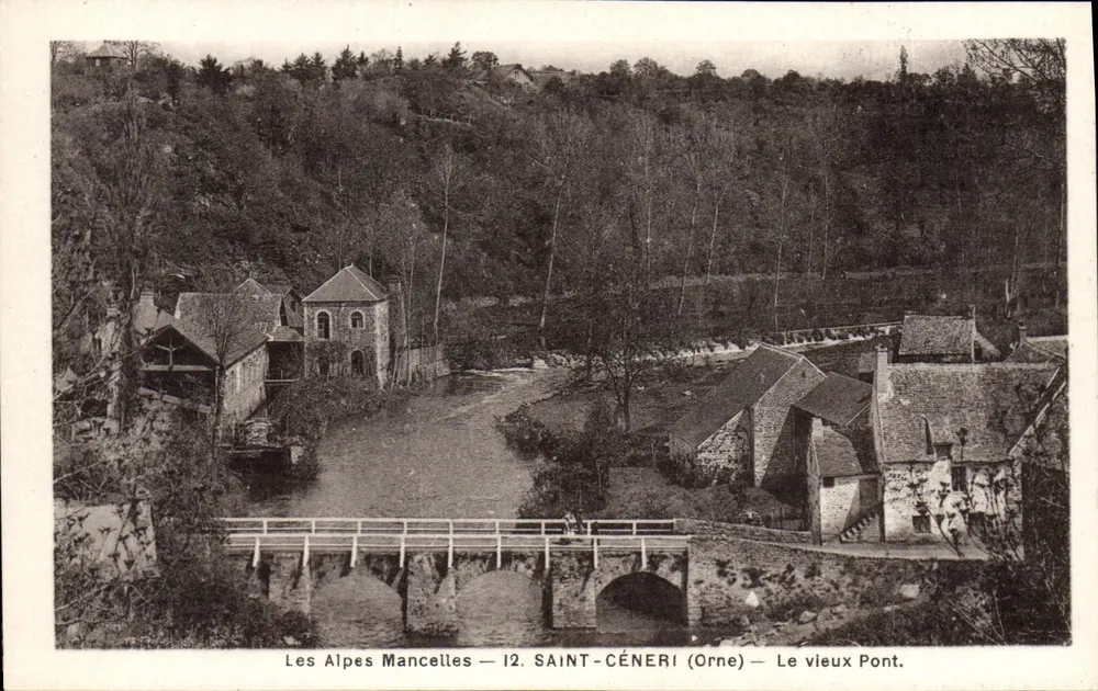 Saint-Céneri (Orne) — O Velho Ponte — As Alpes Mancelles — 12 - Frente