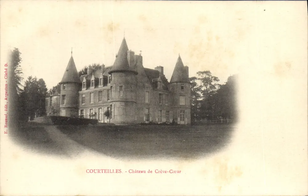 Courteilles - Castelo de Crève-Cœur — E. Roussel, Argenteuil, cliché D. - Frente