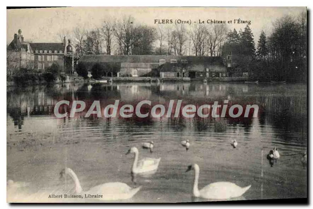 Flers (Orne) — O Castelo e o Lago — Albert Buisson, Livreiro - Frente