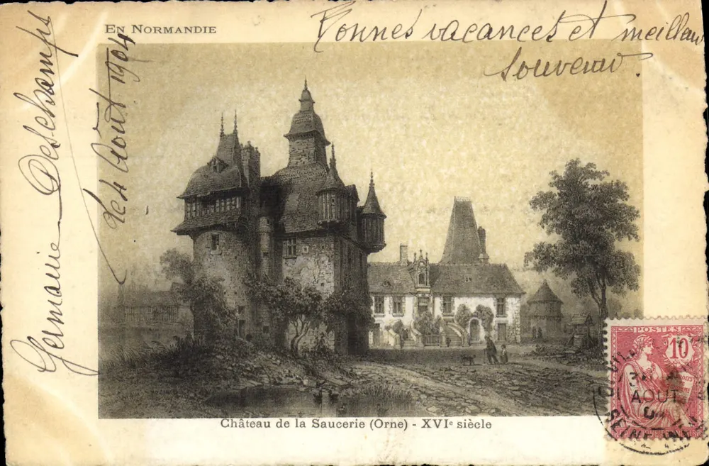 Castelo da Saucerie (Orne) — Século XVI — Edição Artística « Supra » - Frente