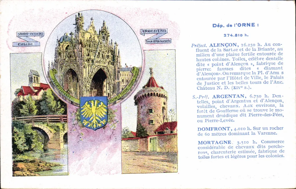 Argentan — Toren van Argentan en kasteel — Speciale editie Pastilles Valda - Voorkant