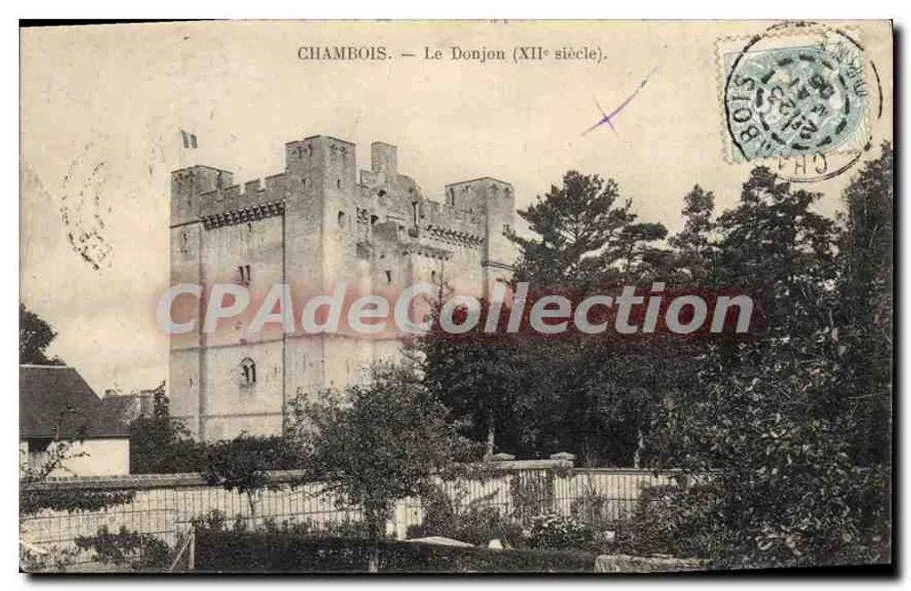 Chambois — O Donjon (século XII) — Editor desconhecido - Frente