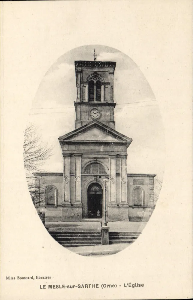Le Mesle-sur-Sarthe (Orne) - A Igreja — Milles Boussard, livrarias - Frente