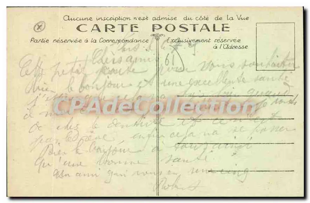 Flers — Monumento aos Mortos da Grande Guerra — inaugurado em 14 de outubro de 1923 — E. Cherrier, edit. Flers - Verso