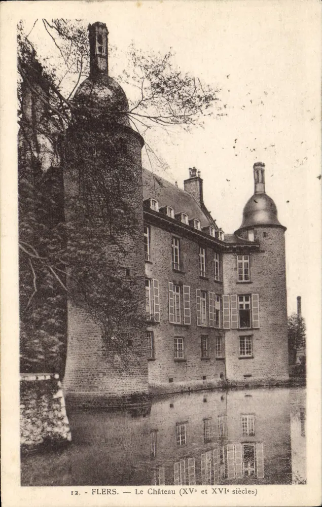 Flers — O Castelo (séculos XV e XVI) — P. Levassuer, fot. - Flers, n°12 - Frente