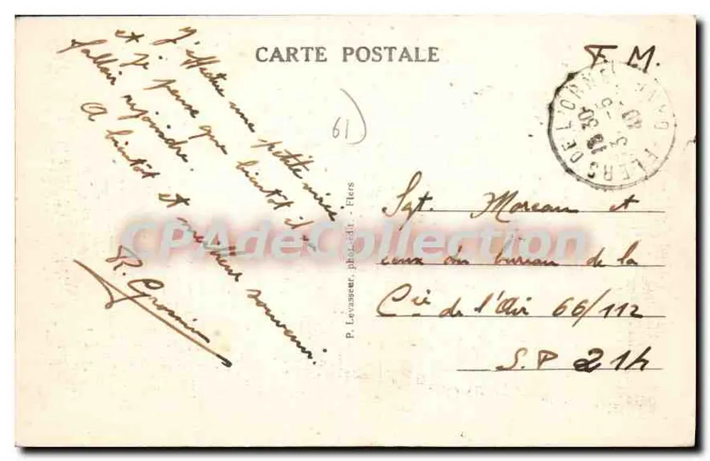 Flers — O Castelo (séculos XV e XVI) — P. Levassuer, fot. - Flers, n°12 - Verso