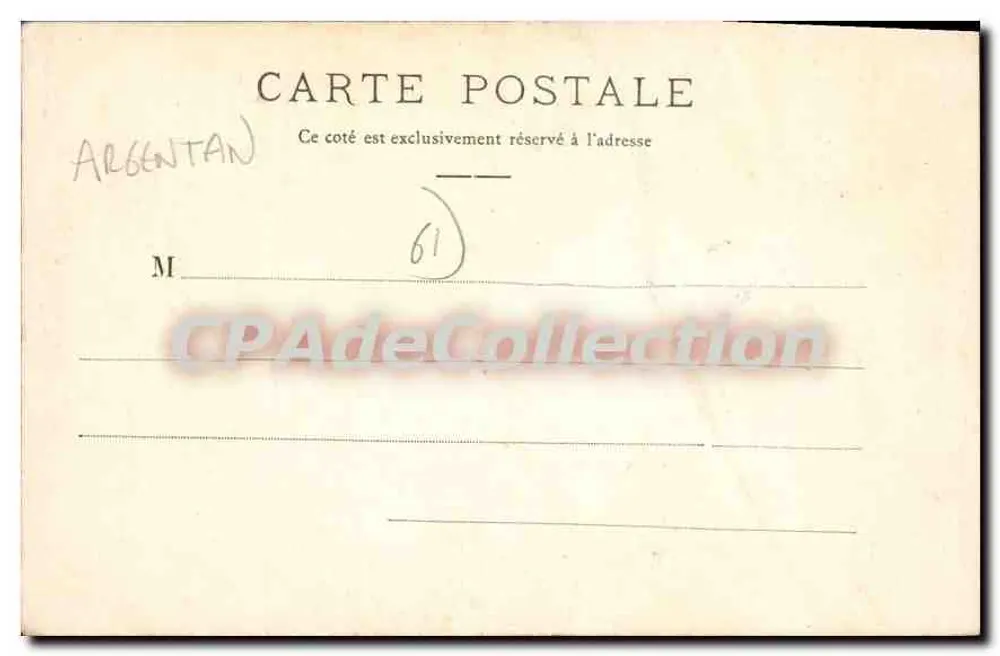 Hüte von gestern — Argentan — Land der feinen Spitze — Antike Ansichtskarte Paris - Rückseite