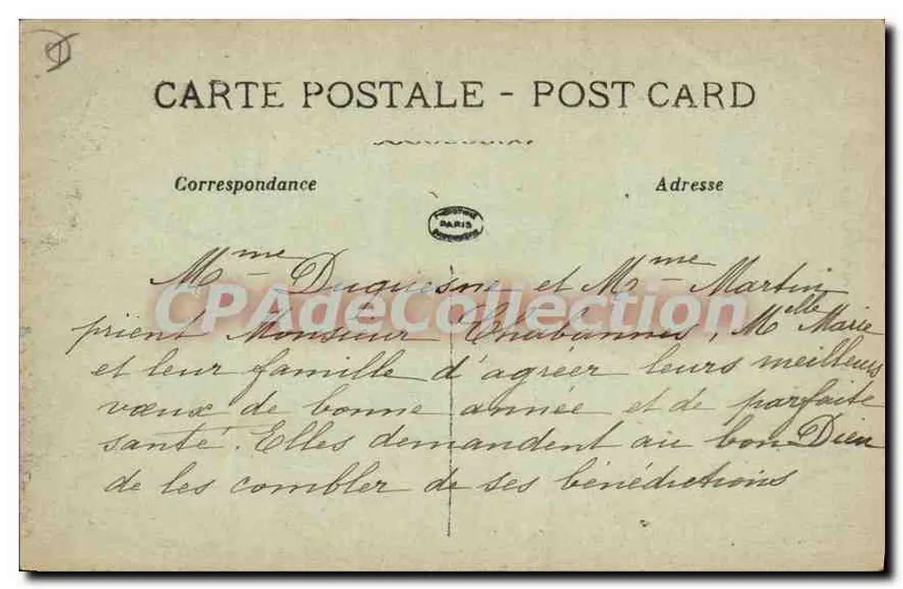 Arras — Ângulo das ruas Pasteur e St-Nicolas — La Densée - Verso