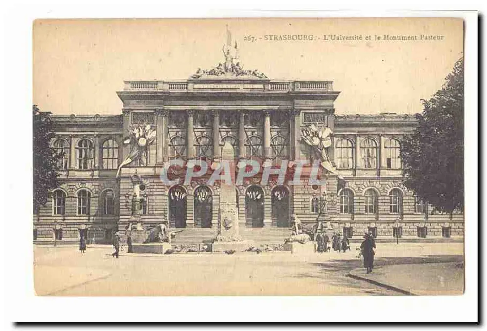 Estrasburgo - A Universidade e o Monumento Pasteur — n° 267 - Frente