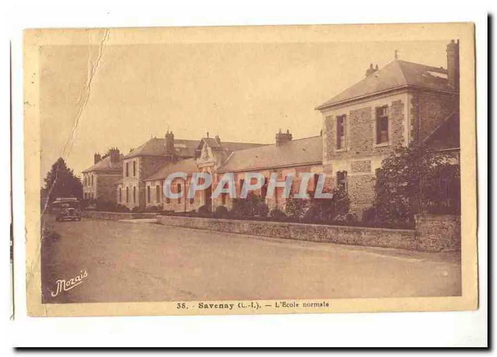 Savenay (Loire) — A Escola Normal — Mezais, n°38 - Frente