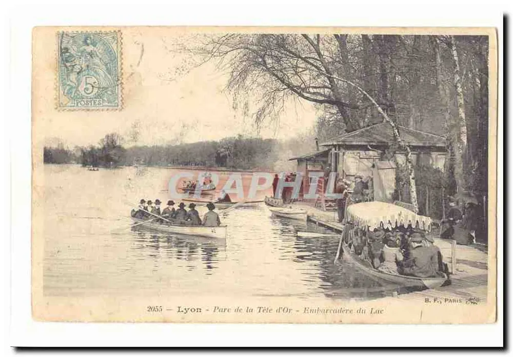 Lyon - Park der Goldenen Krone - Anlegestelle am See — B.F., Paris, n°2055 - Vorderseite