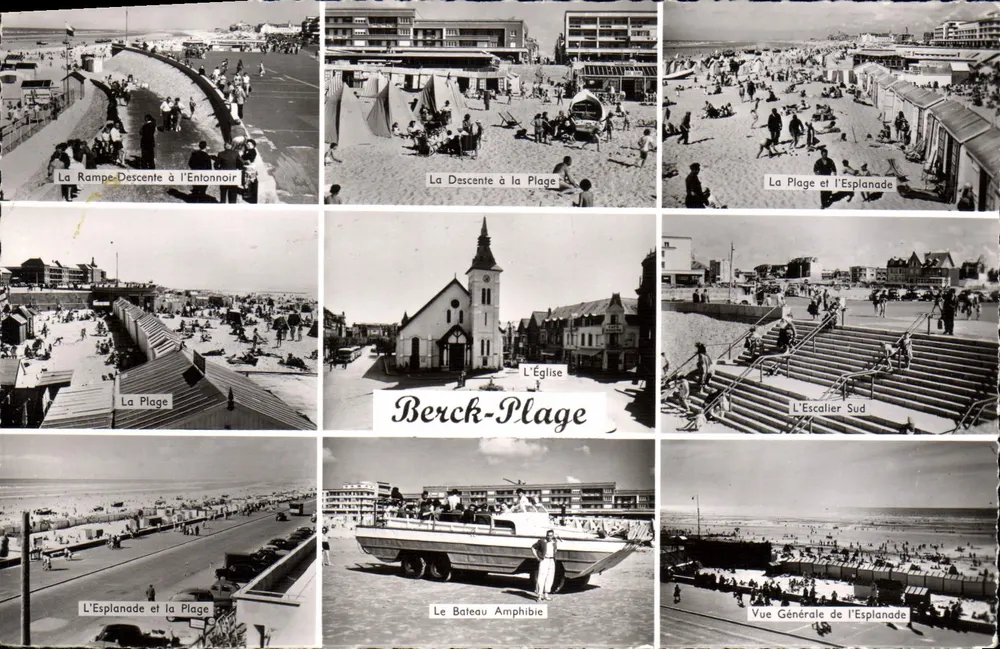 Berck-Plage — Panoramablick auf den Strand und die Promenade — Éditions Gaby - Vorderseite