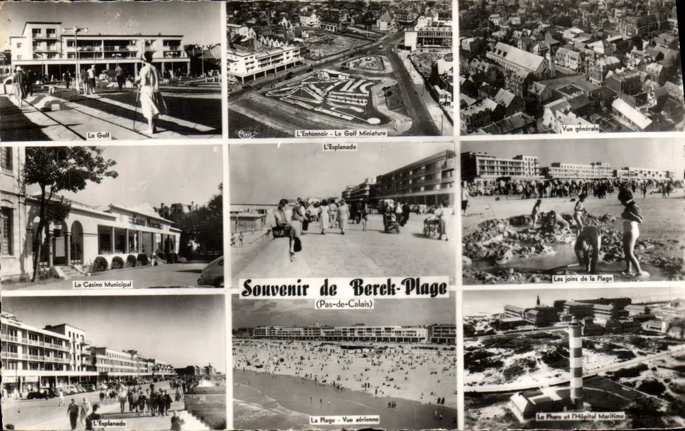 Bereck-Plage (Pas-de-Calais) — Souvenir de Bereck-Plage — Combière, Macon - Frente