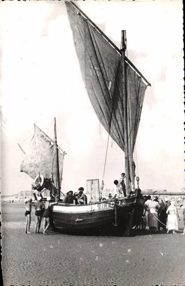Barco a vela BISO2 — praia de Berck — Éditions D'ART - Frente