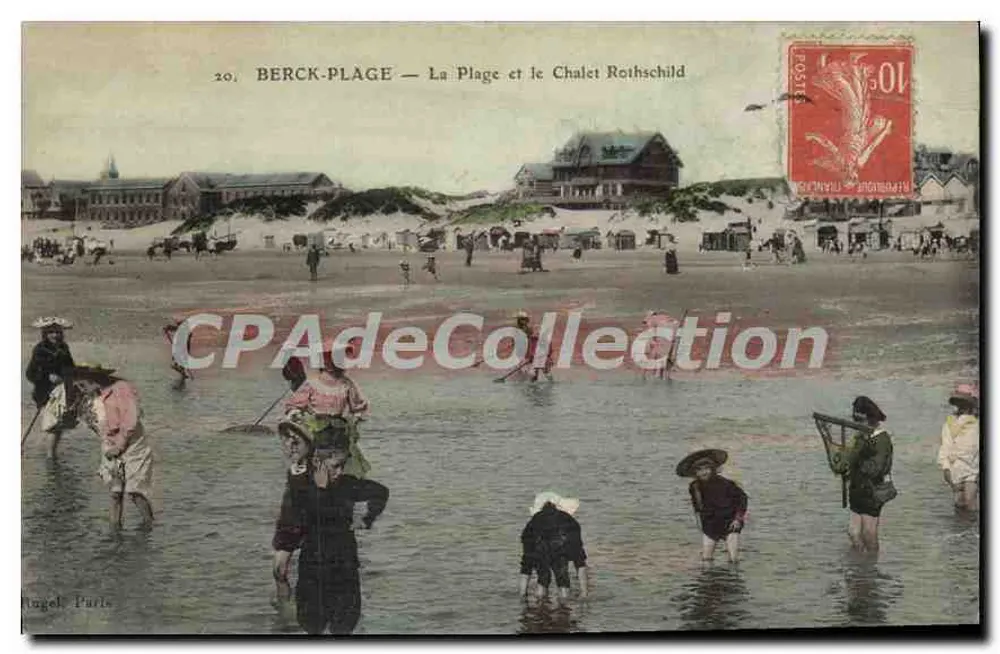 Berck-Plage — A Praia e o Chalet Rothschild — Pagel, Paris, n°20 - Frente
