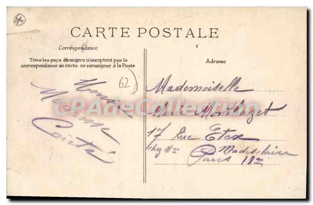 Berck-Plage — A Praia e o Chalet Rothschild — Pagel, Paris, n°20 - Verso