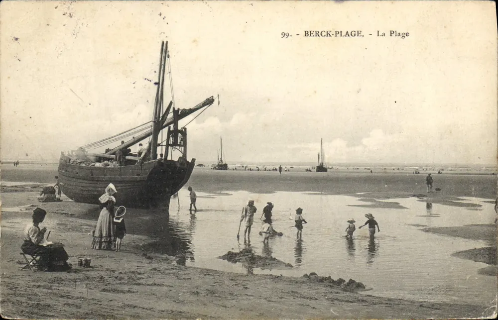 Berck-Plage - A Praia — editor desconhecido, n° 99 - Frente
