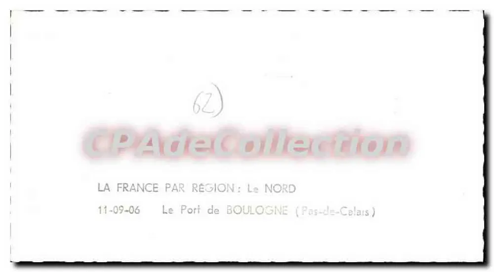 Der Hafen von Boulogne — Pas-de-Calais — Verlag LAPIE - Rückseite