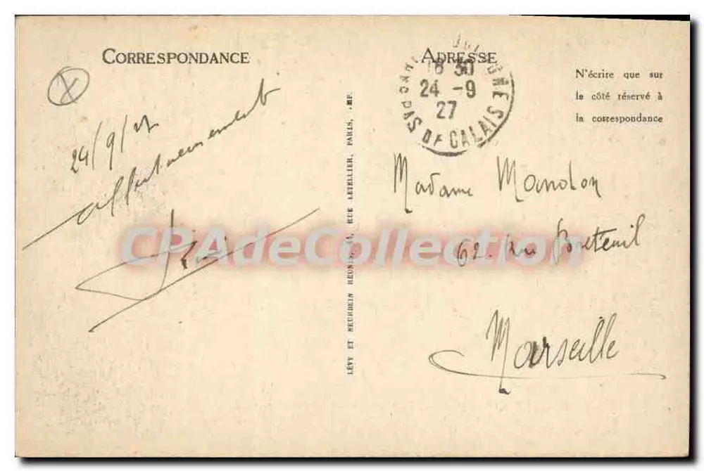 Boulogne-sur-Mer — Le Calvaire und Panorama — LL - Rückseite