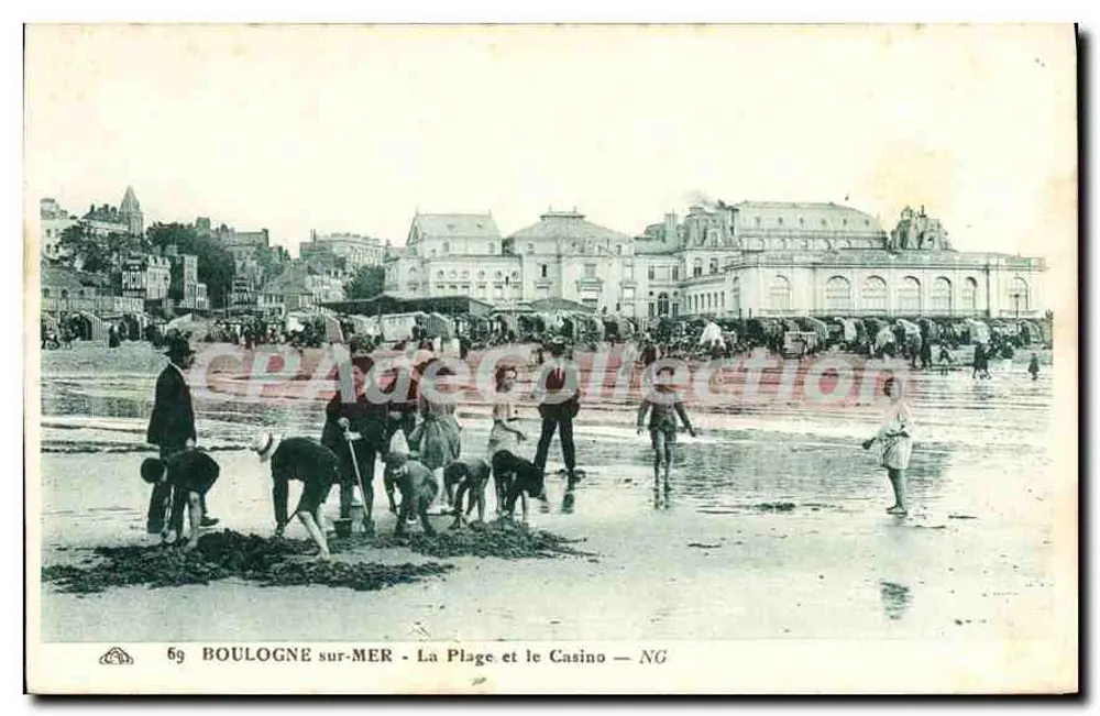 BOULOGNE-sur-MER - Der Strand und das Casino — NG, n°69 - Vorderseite