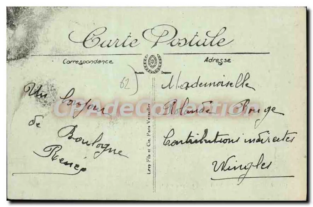 Boulogne-sur-Mer — O Square Coquelin — LL, n°102 - Verso