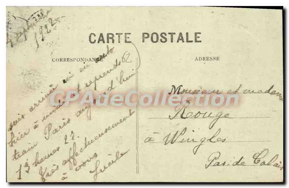Boulogne-sur-Mer — Ansicht des Hafens und des Viertels Saint-Pas-des-Carrières — Stevenard, Verlag Boulogne-sur-Mer - Rückseite