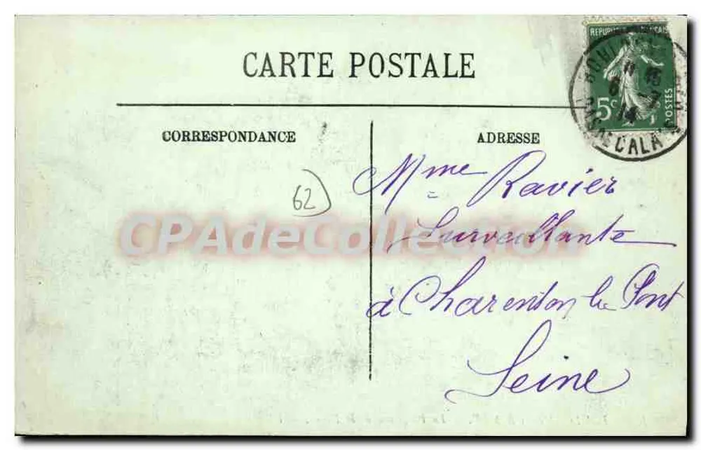 Boulogne-sur-Mer — Die Strandpromenade vom Damm aus gesehen — LL. — Nr. 106 - Rückseite