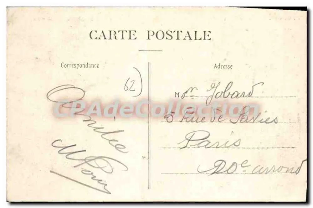 Boulogne-sur-Mer — Hotel du Pavillon Impérial und die Ste-Beuve-Dyke — Verlag Stévenard - Rückseite