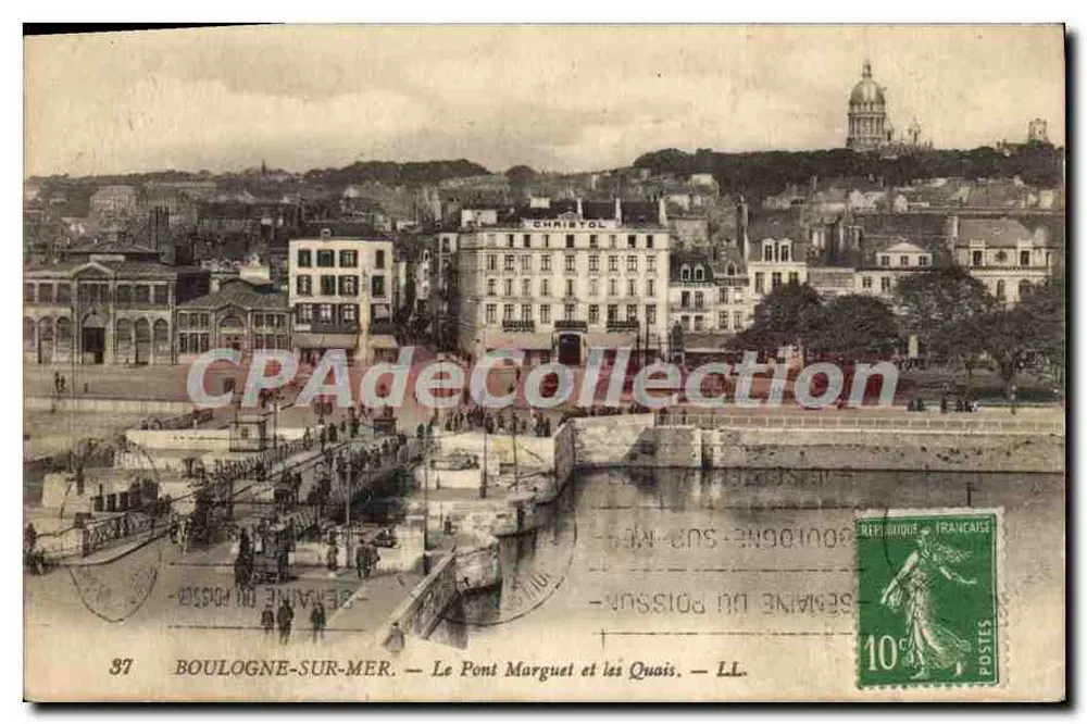 Boulogne-sur-Mer — Le Pont Marguet und die Quais — LL - Vorderseite