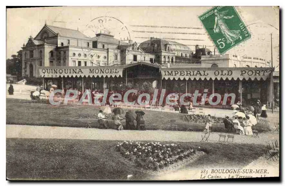 Das Casino - Die Terrasse - Boulogne-sur-Mer — unbekannter Verlag, Nr. 285 - Vorderseite