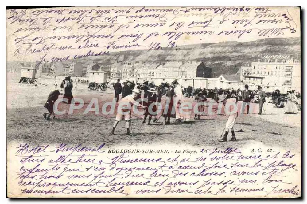 Boulogne-sur-Mer — A Praia — Hotel Municipal — A.C. 63 - Frente